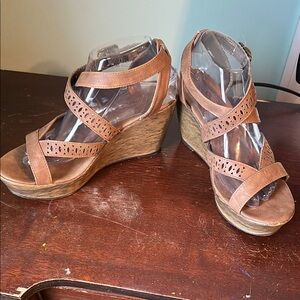 Women's brown Wedge Sandals